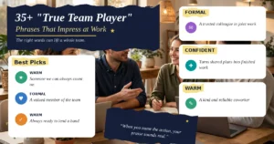 35+ "True Team Player" Phrases That Impress at Work