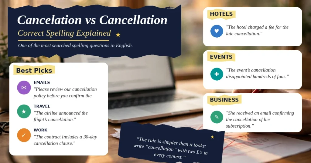 Cancelation vs Cancellation: Correct Spelling Explained