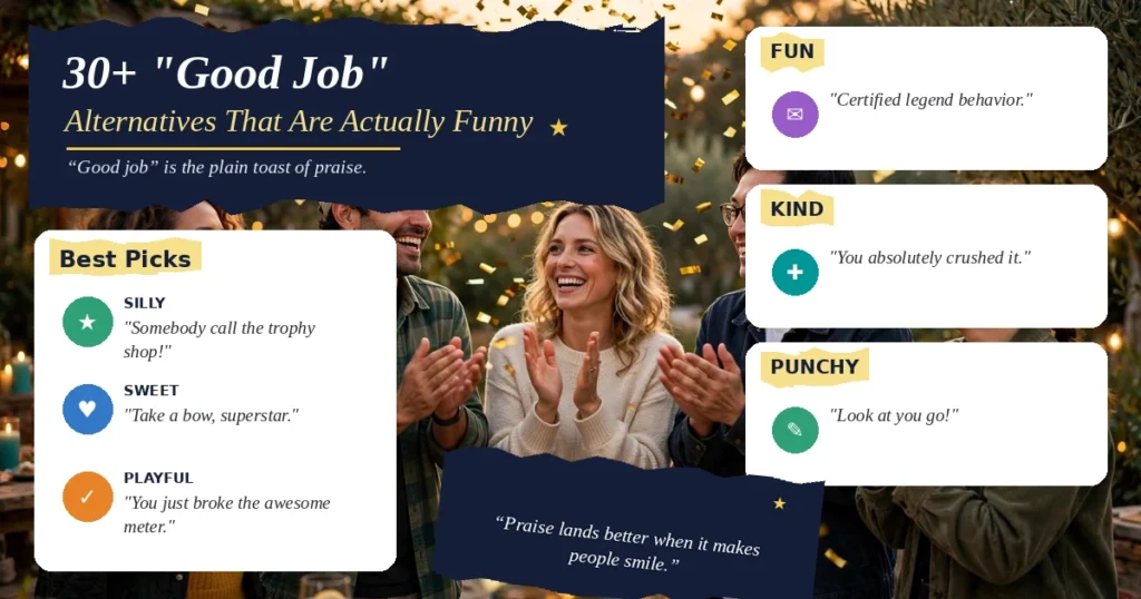 30+ “Good Job” Alternatives That Are Actually Funny