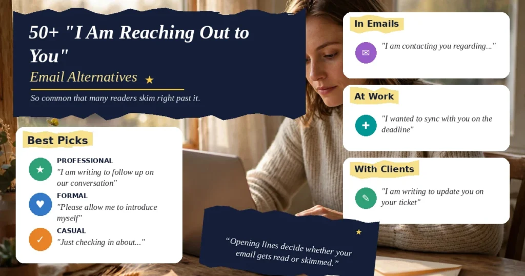 50+ “I Am Reaching Out to You” Email Alternatives