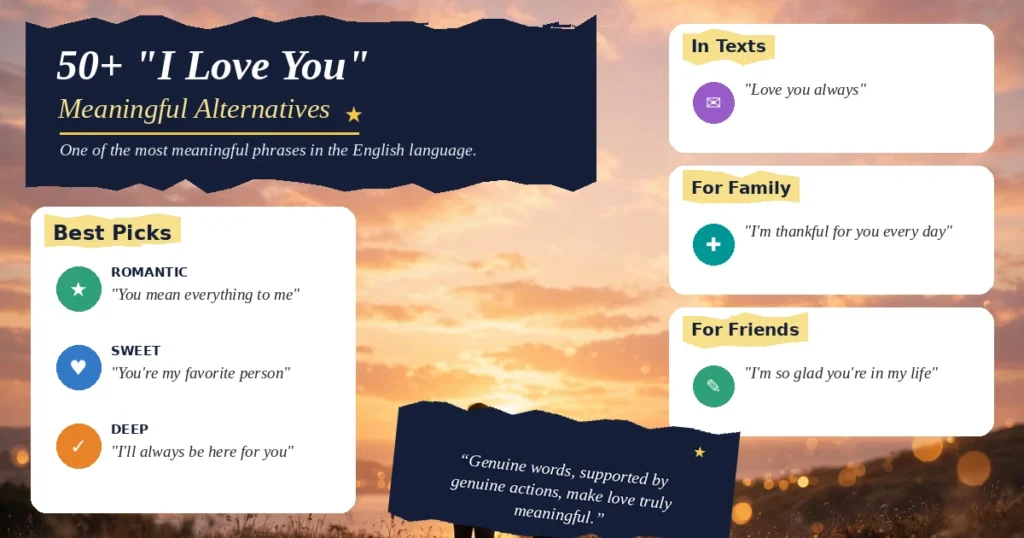 50+ “I Love You” Alternatives That Sound Genuine