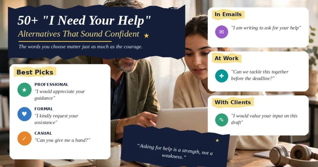 50+ “I Need Your Help” Alternatives That Sound Confident