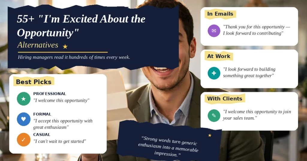 55+ “I’m Excited About the Opportunity” Alternatives