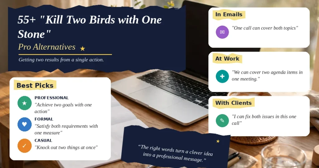 55+ “Kill Two Birds with One Stone” Pro Alternatives