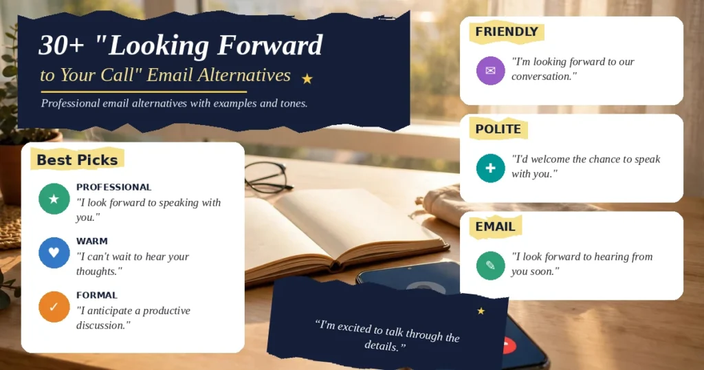 30+ "Looking Forward to Your Call" Email Alternatives