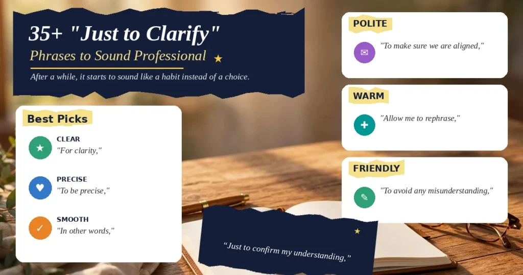 35+ "Just to Clarify" Phrases to Sound Professional