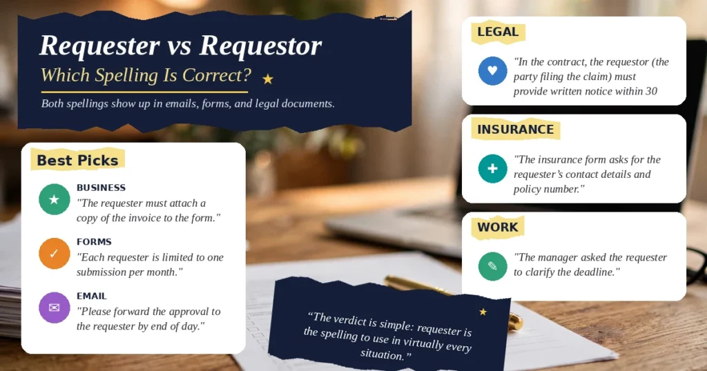 Requester vs Requestor: Which Spelling Is Correct?