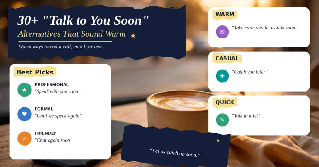 30+ "Talk to You Soon" Alternatives That Sound Warm