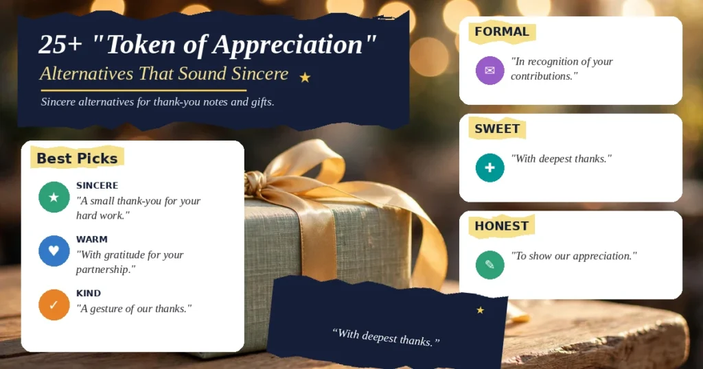 25+ "Token of Appreciation" Alternatives That Sound Sincere